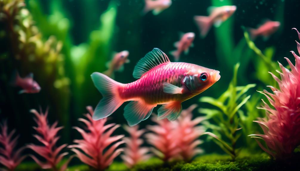 gorgeous pink shimmering barb