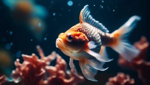 unique beauty of transparent pearlscale goldfish