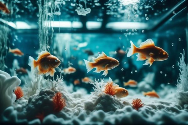 white slime invades aquariums